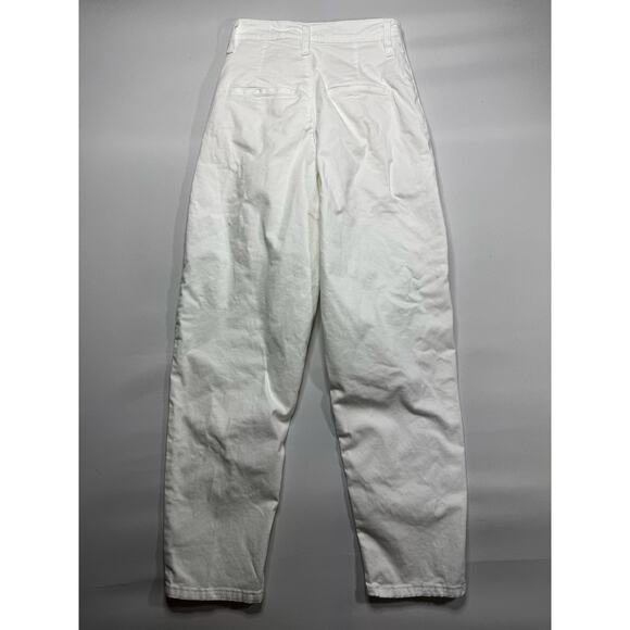 Levi's Women's Pleated Balloon Leg White Pants - Size 23x26 - Picture 2 of 5